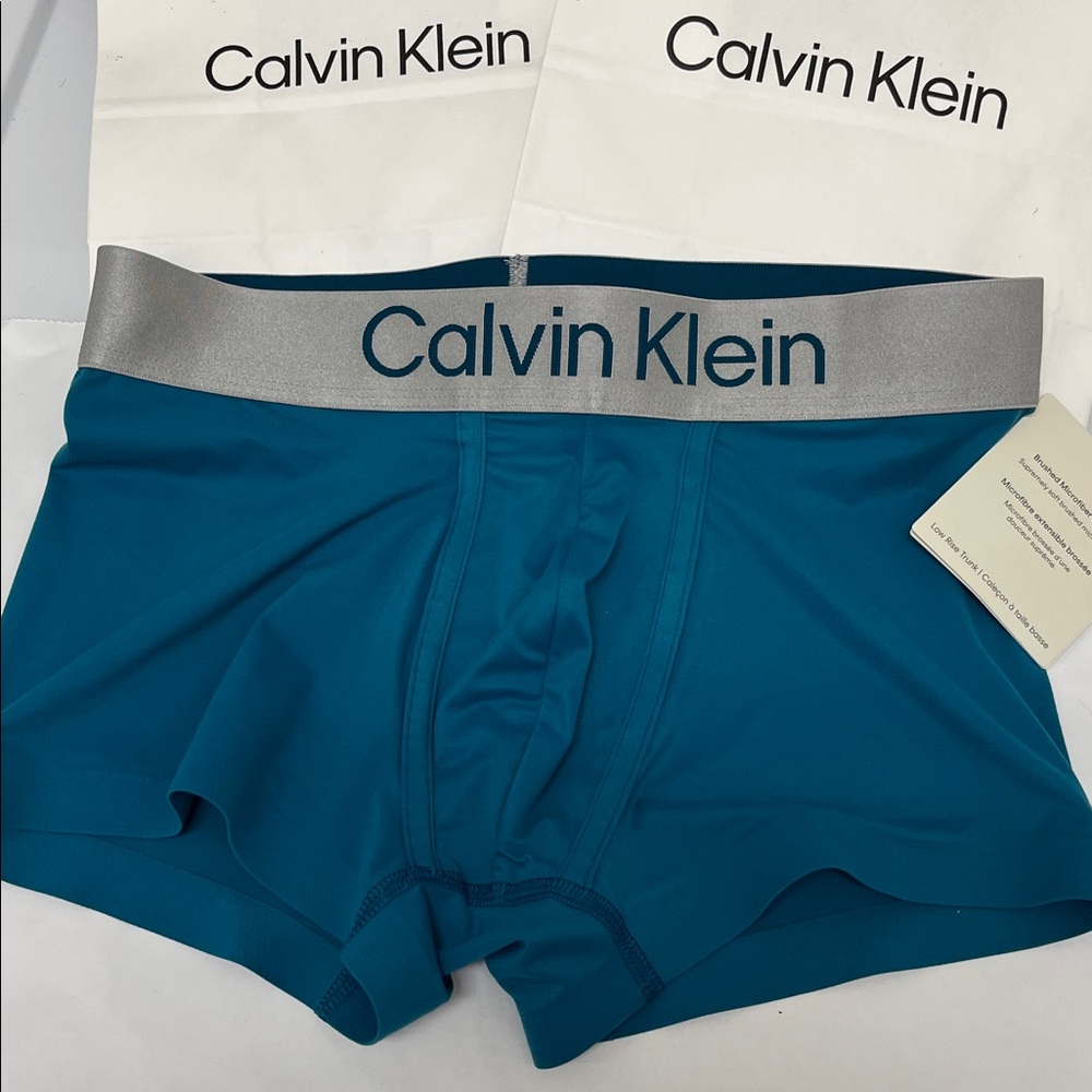 Calvin Klein Microfiber low rise  Trunk - blue new